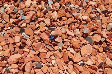 瓦チップ赤 10㎜~30㎜