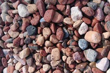 レンガチップ 玉砂利 小